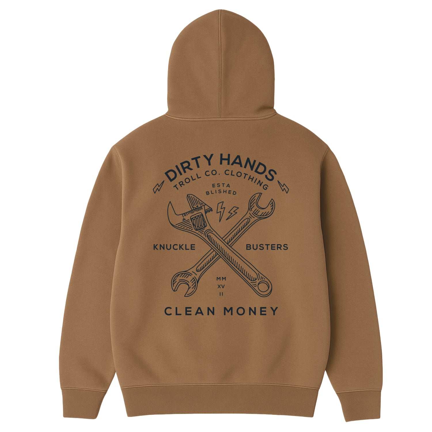 Men's DHCM Twisting Wrenches Hoodie | Color: Dark Tan