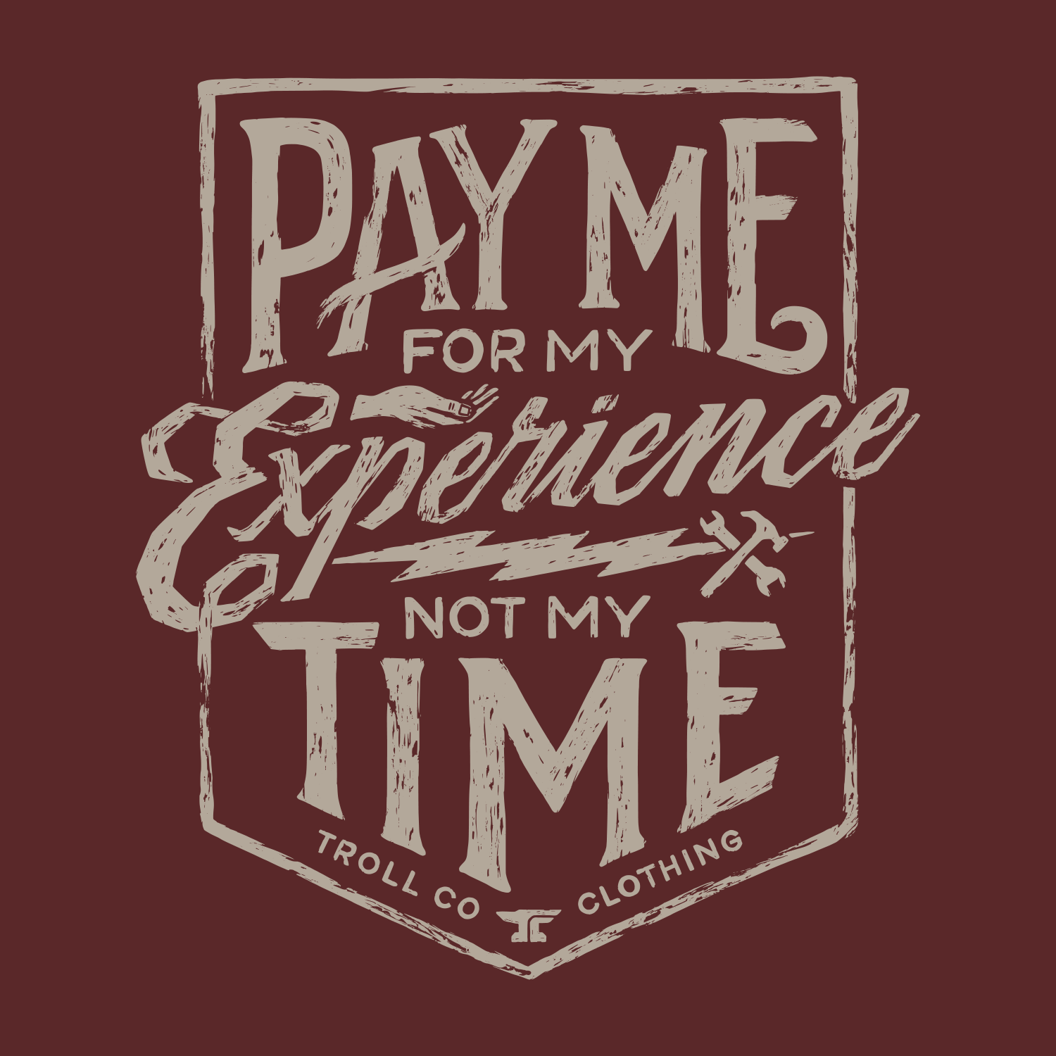 Men's Pay Me T-Shirt | Color: Port