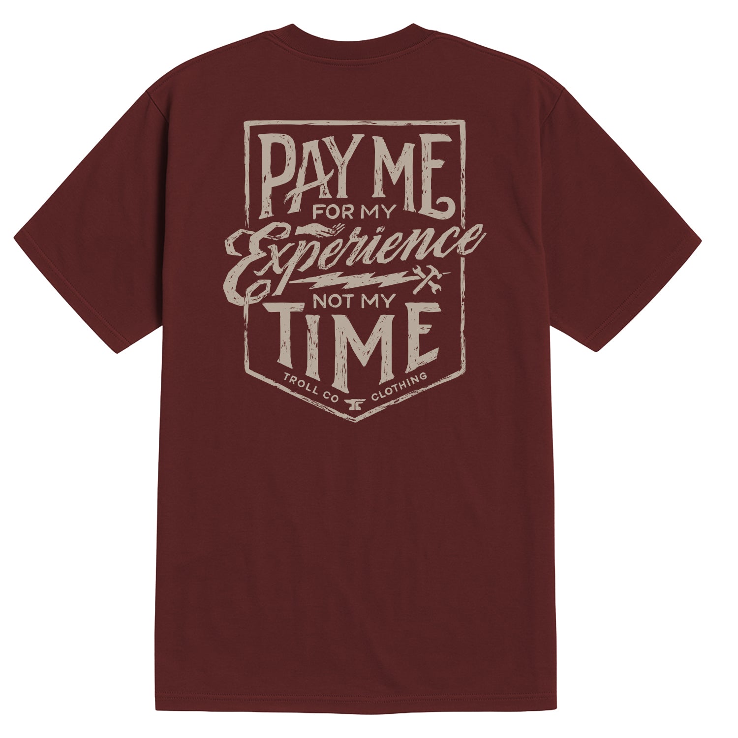 Men's Pay Me T-Shirt | Color: Port