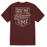 Men's Pay Me T-Shirt | Color: Port
