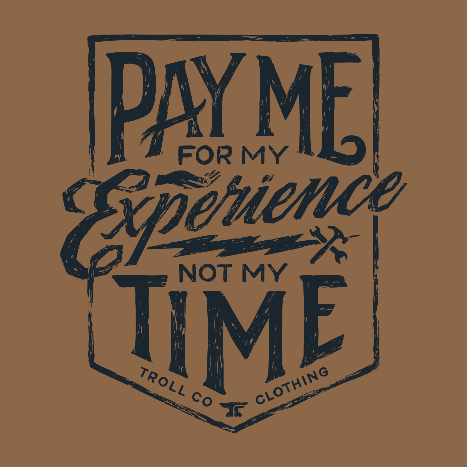 Men's Pay Me Hoodie | Color: Dark Tan