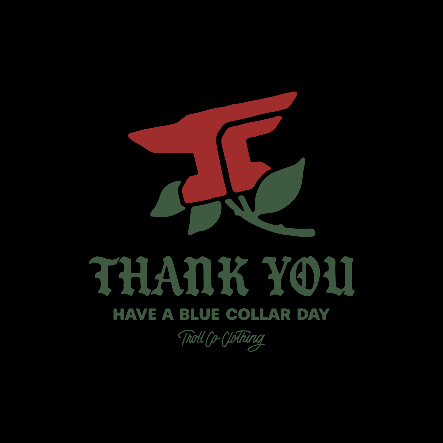 Men's Thank You Hoodie | Color: Black