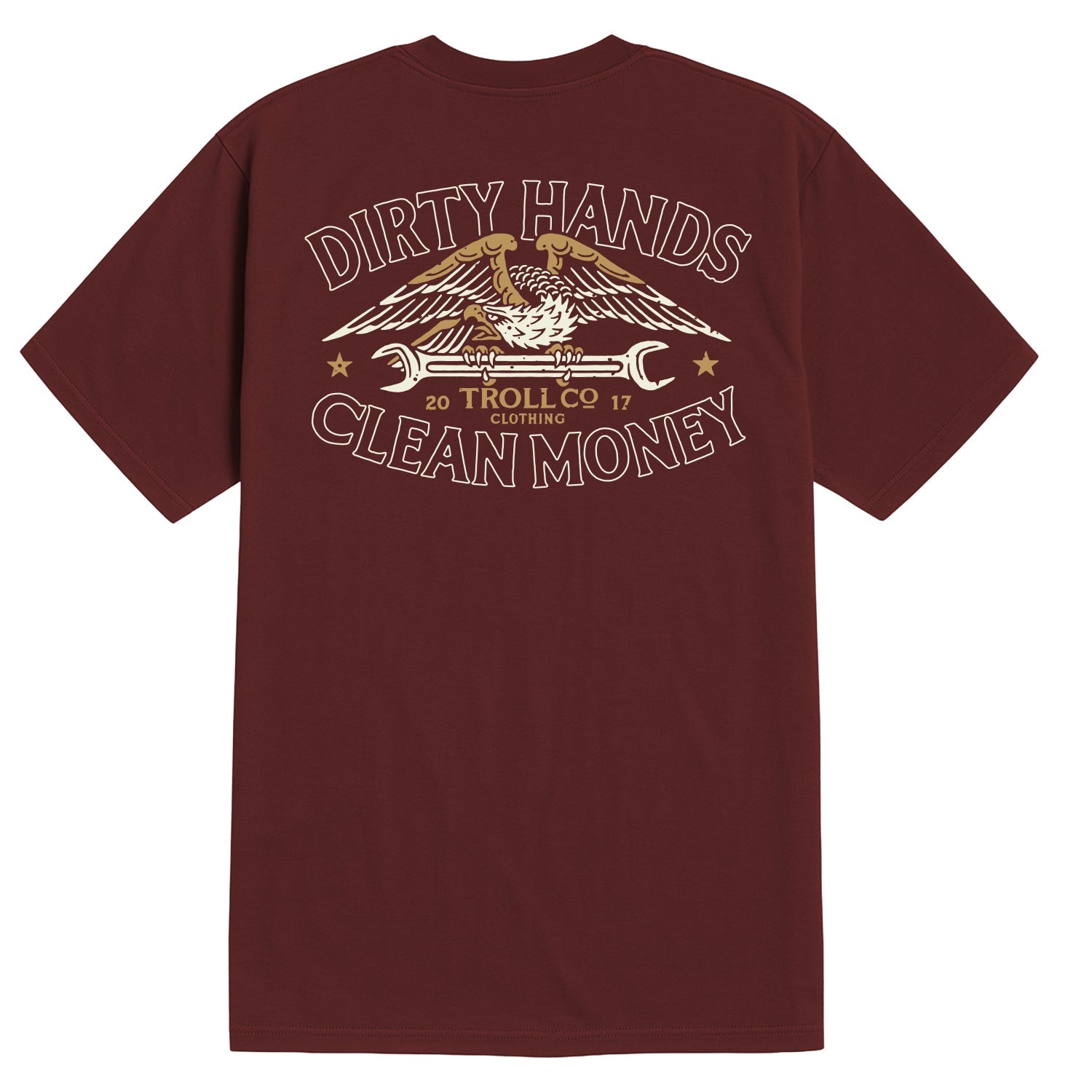 Men's DHCM Wing Spanner T-Shirt | Color: Port