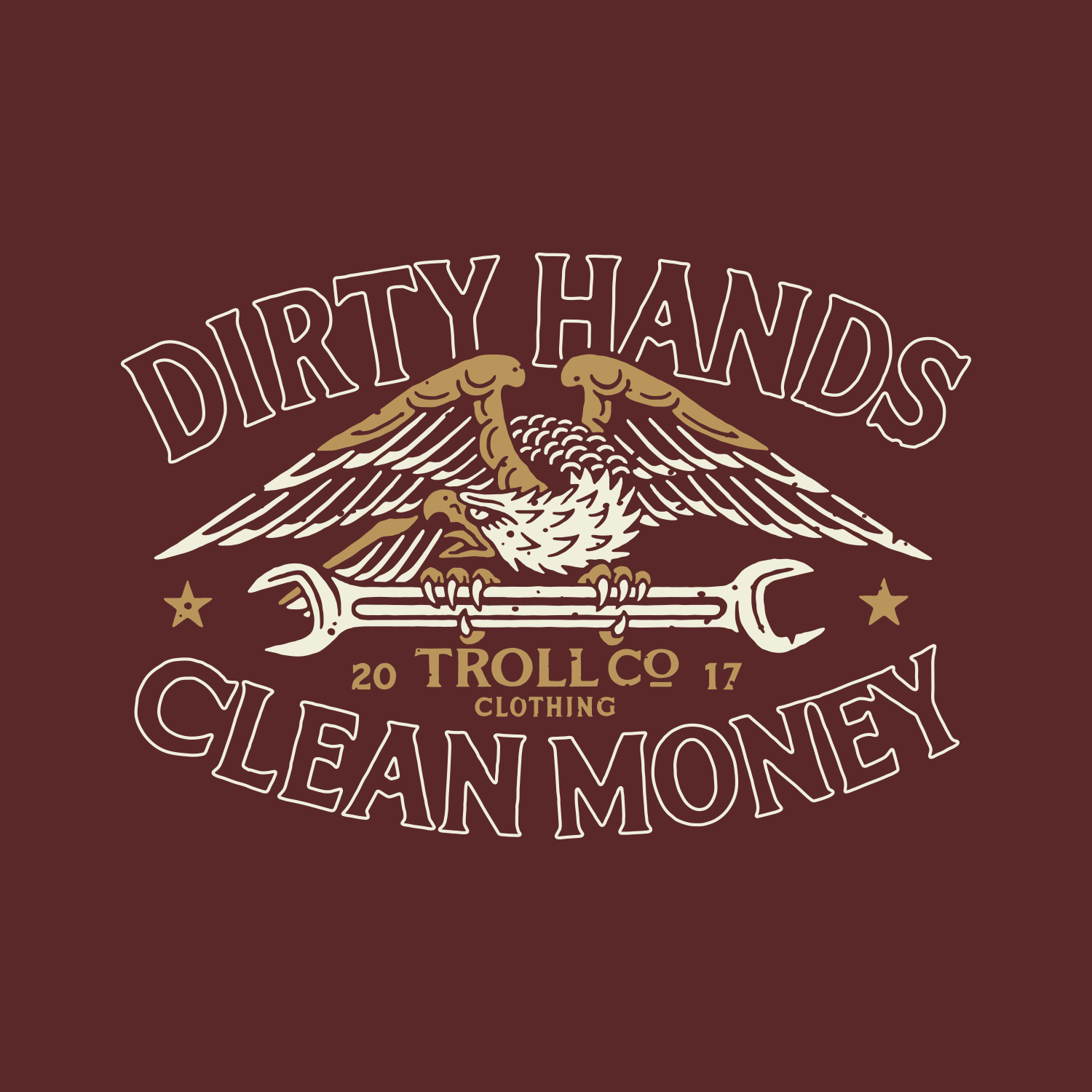 Men's DHCM Wing Spanner Hoodie | Color: Port