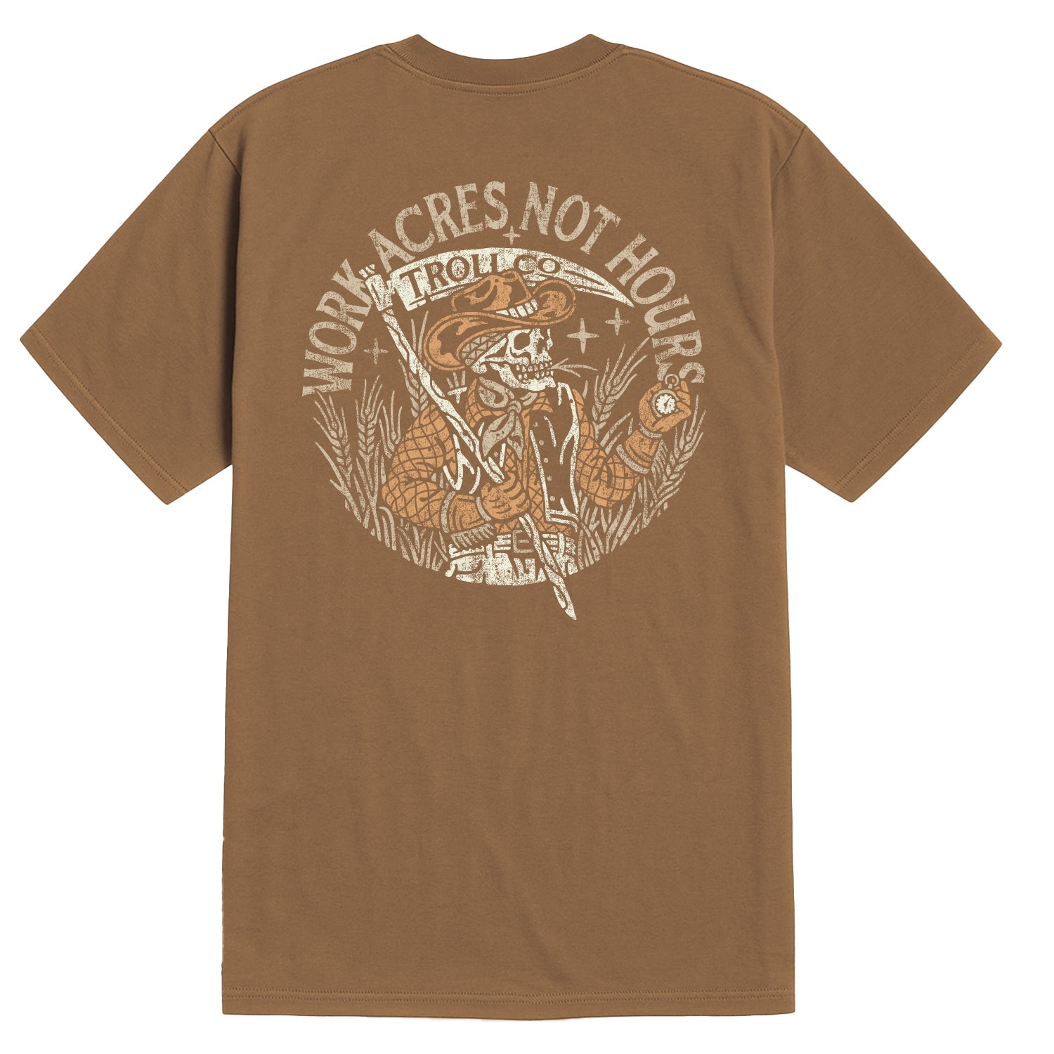 Men's Work Acres T-Shirt | Color: Dark Tan