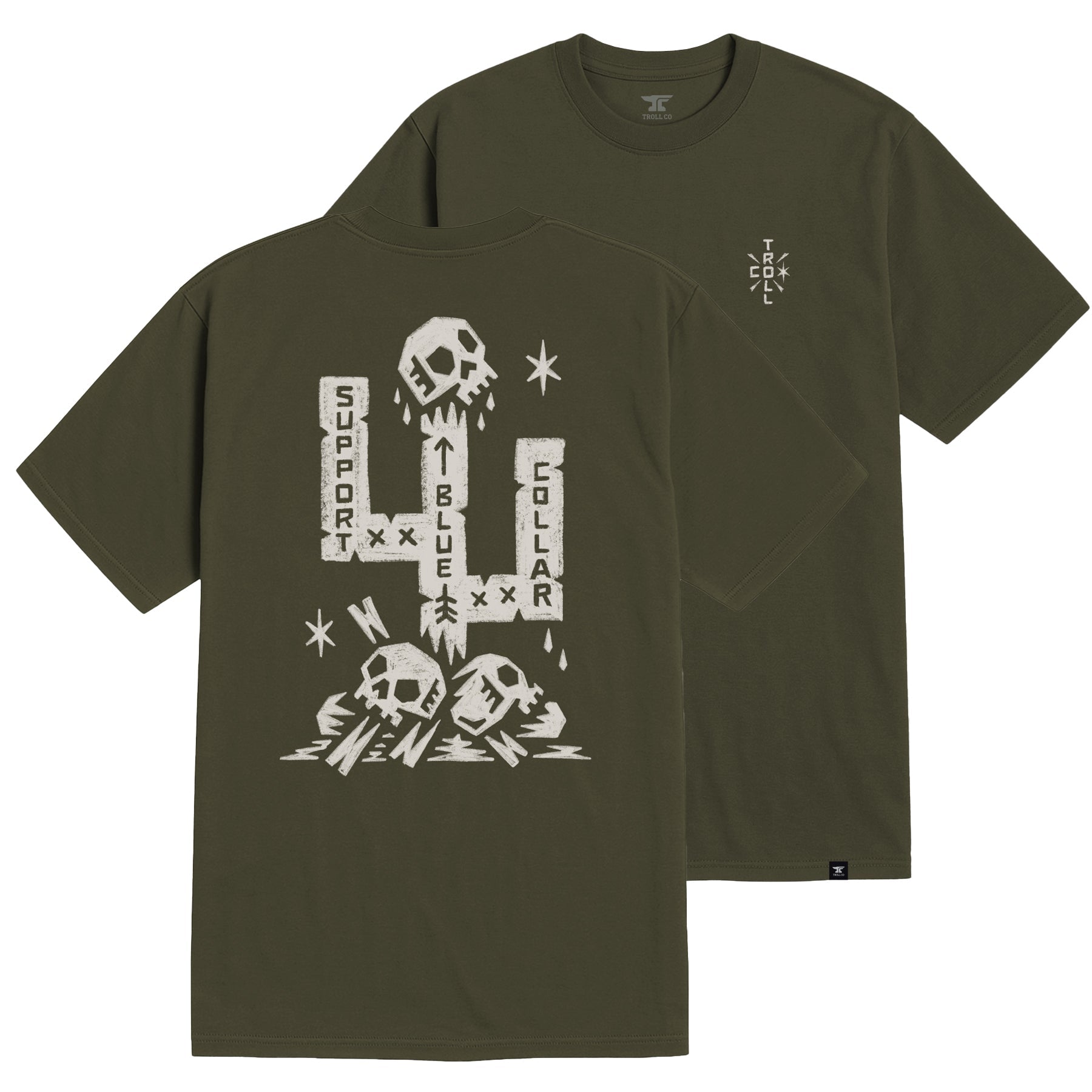 Men's SBC Cactus T-Shirt | Color: Military Green