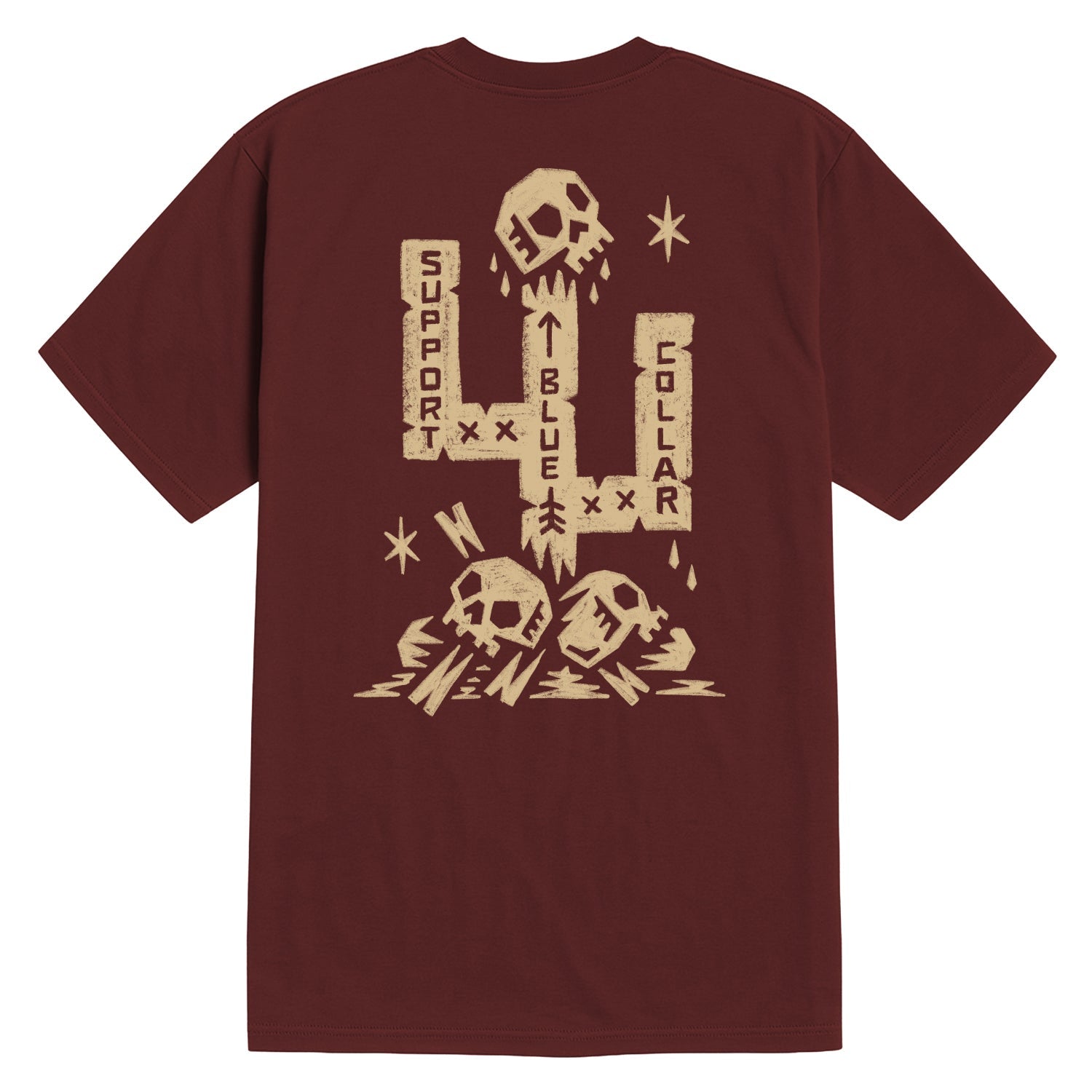 Men's SBC Cactus T-Shirt | Color: Port