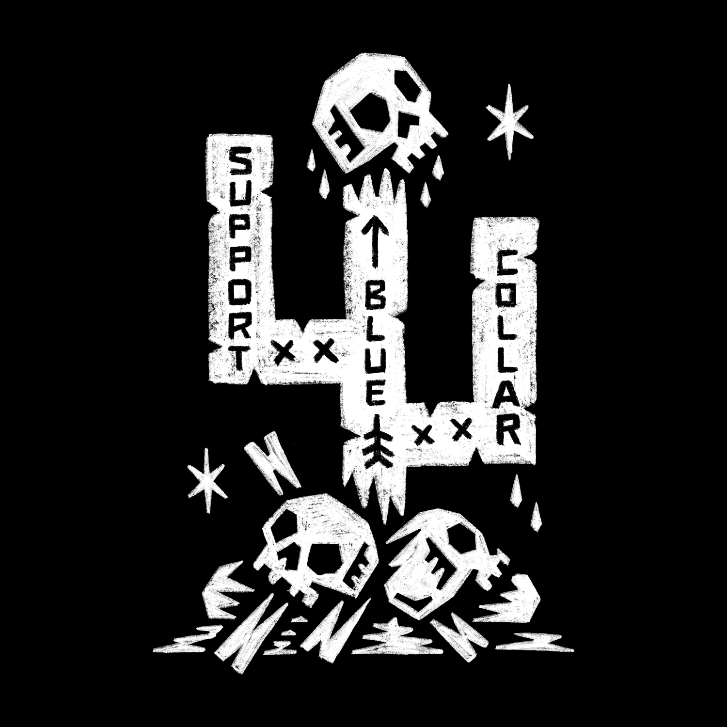 Men's SBC Cactus Hoodie | Color: Black