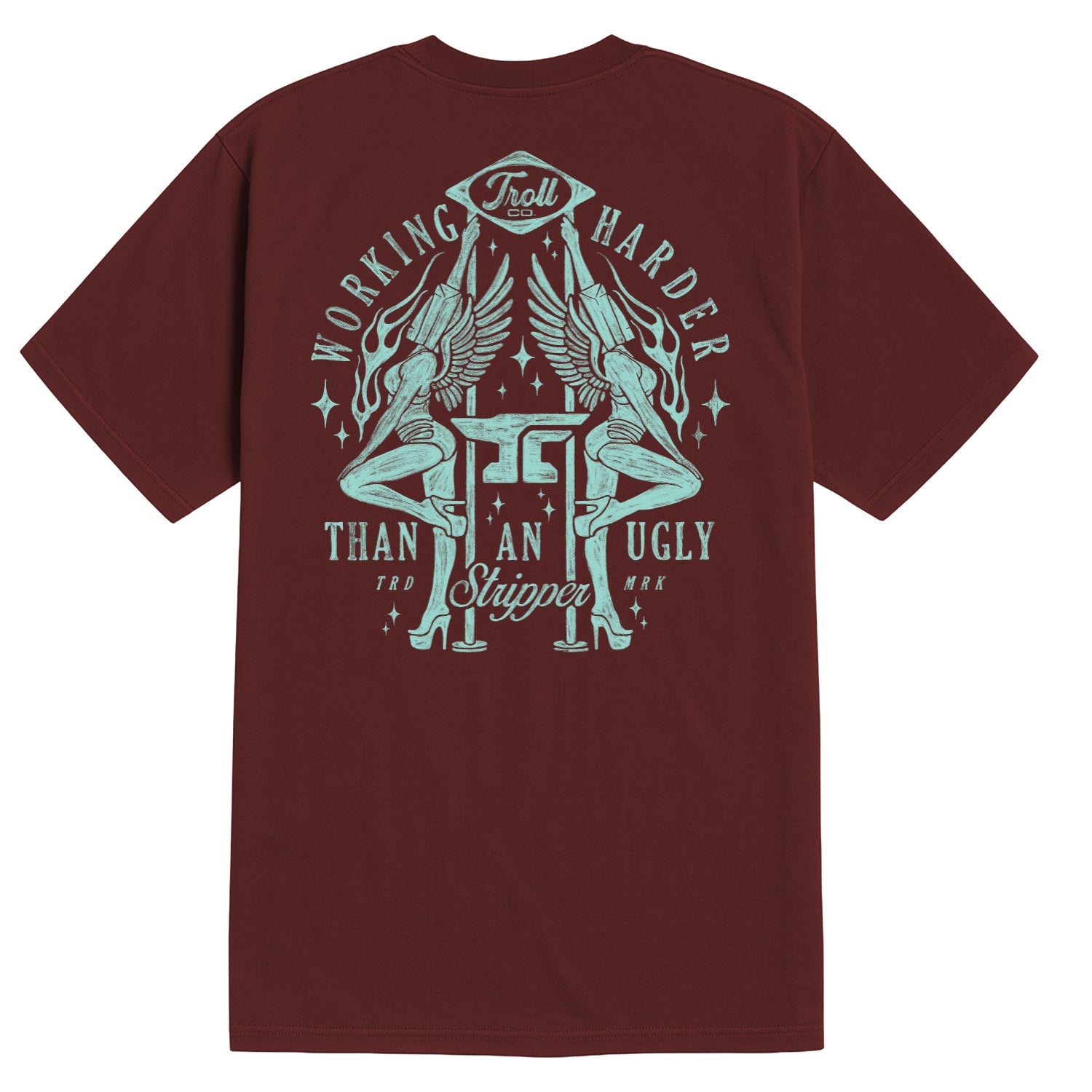 Men's WHUS Twins T-Shirt | Color: Port