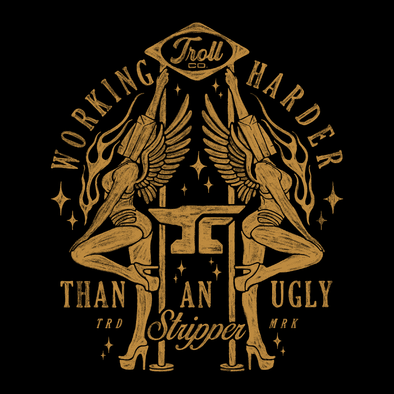 Men's WHUS Twins Hoodie | Color: Black