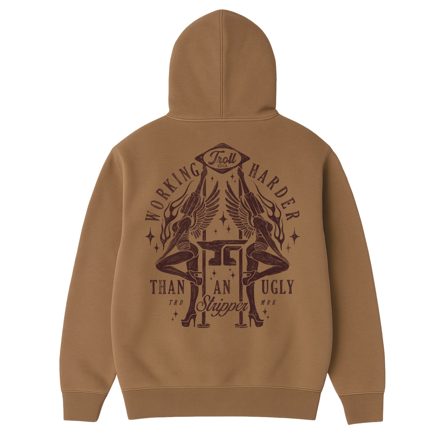 Men's WHUS Twins Hoodie | Color: Dark Tan