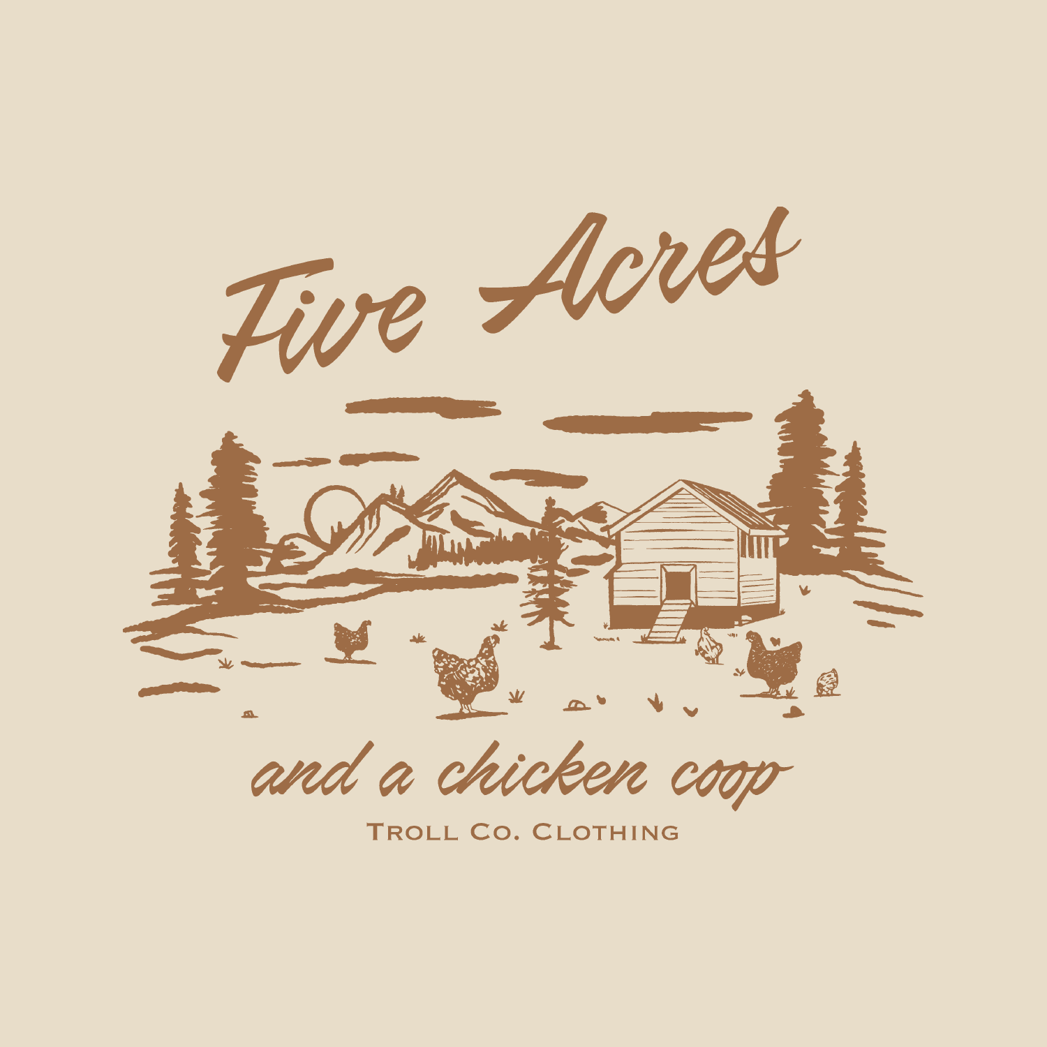 Women's Five Acres T-Shirt | Color: Ivory