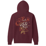 Women's Skull Acres Hoodie | Color: Port