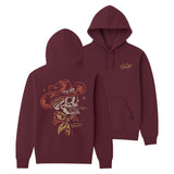 Women's Skull Acres Hoodie | Color: Port