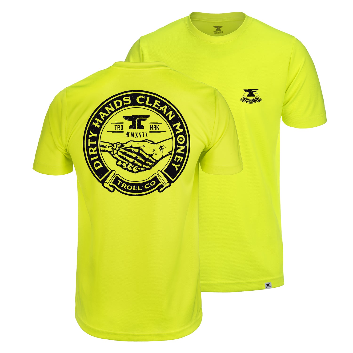 Men's DHCM Haggler Hi-Vis T-Shirt | Color: Bright Lime