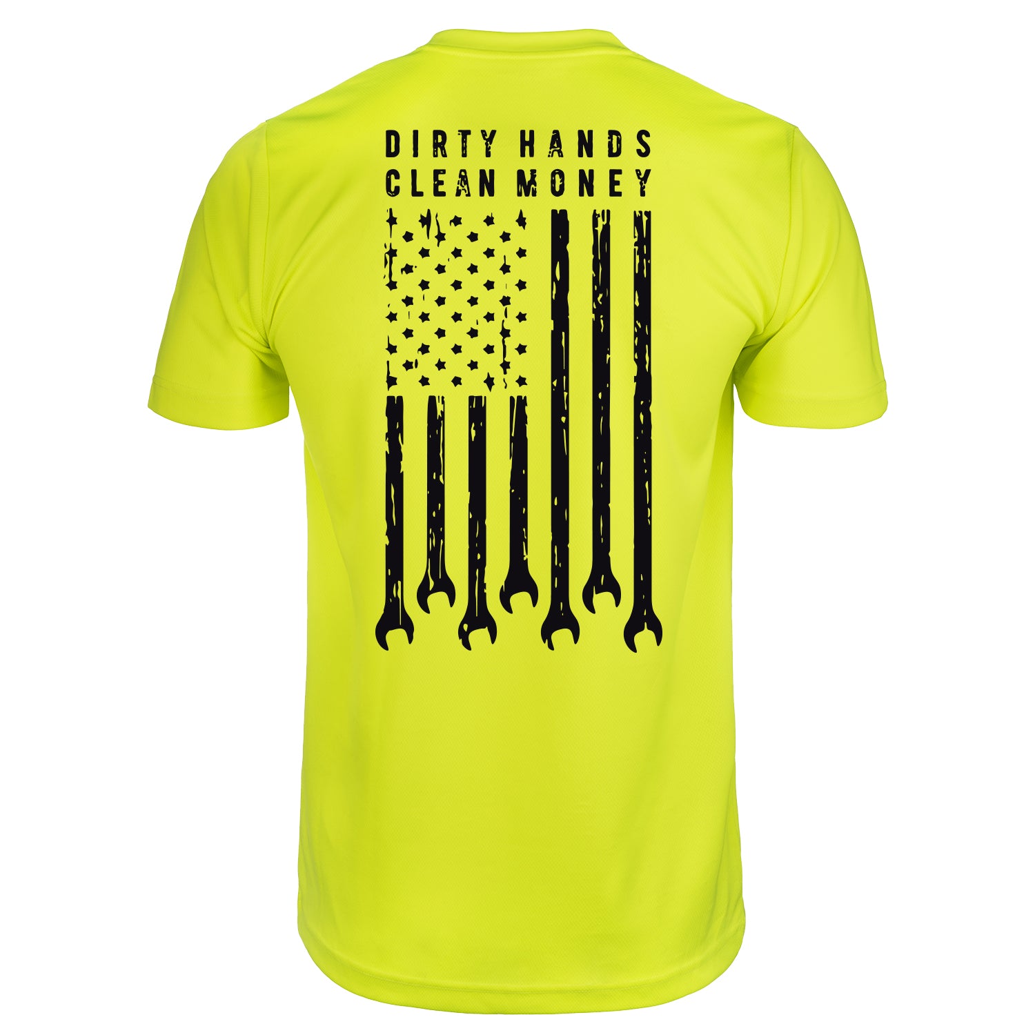 Men's DHCM Flagship Hi-Vis T-Shirt | Color: Bright Lime