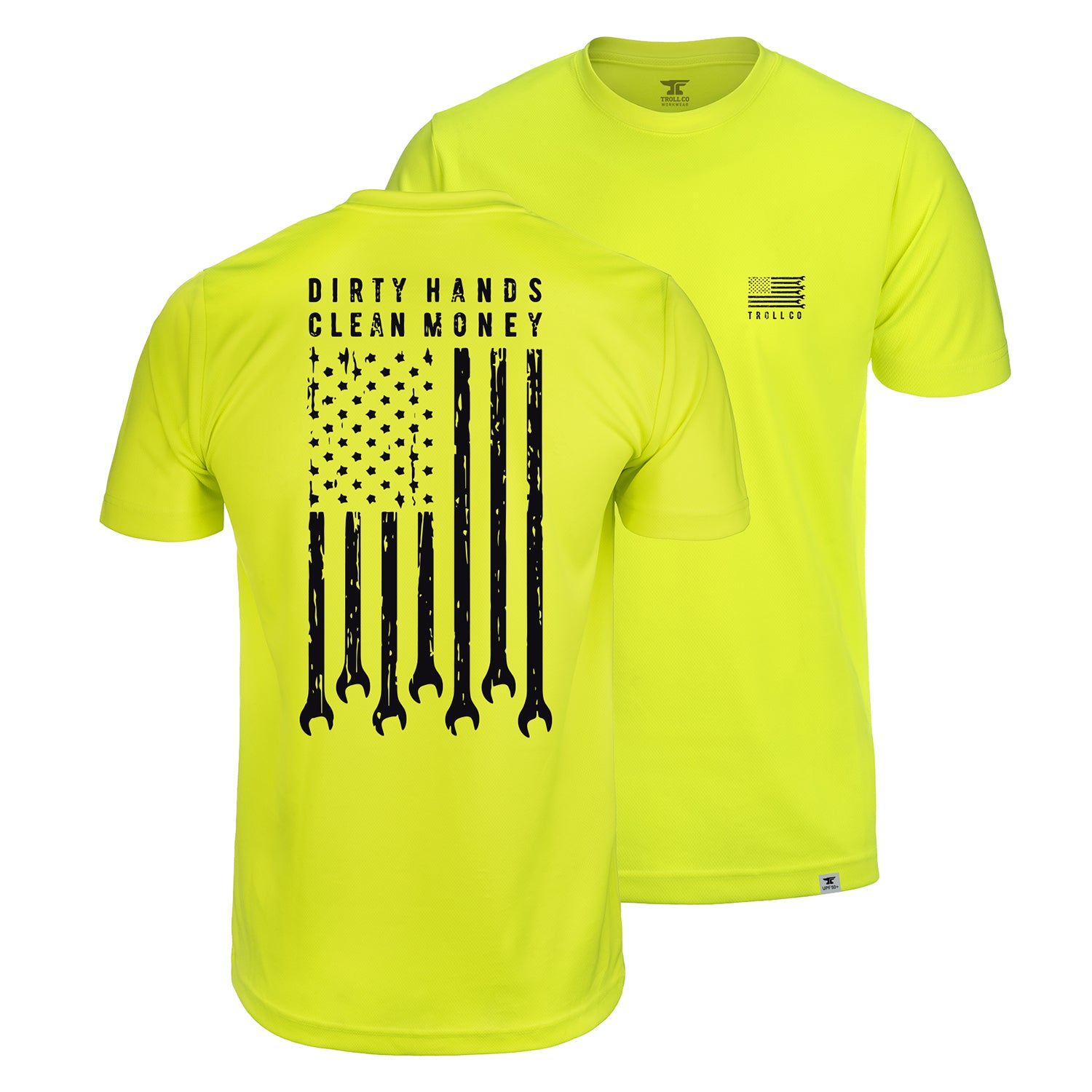 Men's DHCM Flagship Hi-Vis T-Shirt | Color: Bright Lime