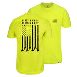 Men's DHCM Flagship Hi-Vis T-Shirt | Color: Bright Lime