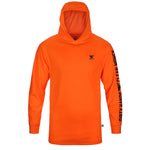 Men's DHCM Anvil Hi-Vis Hooded Long Sleeve | Color: Bright Orange