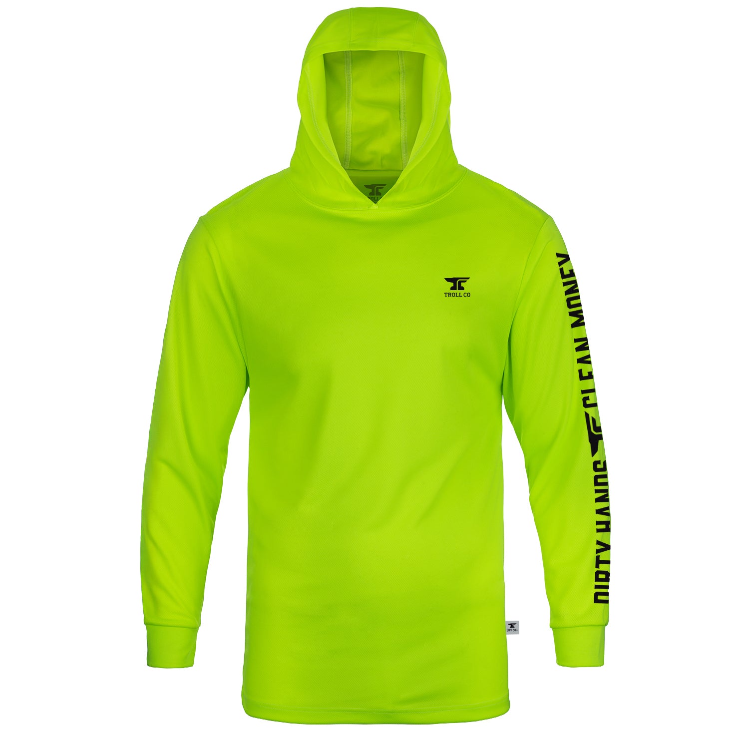 Men's DHCM Anvil Hi-Vis Hooded Long Sleeve | Color: Bright Lime