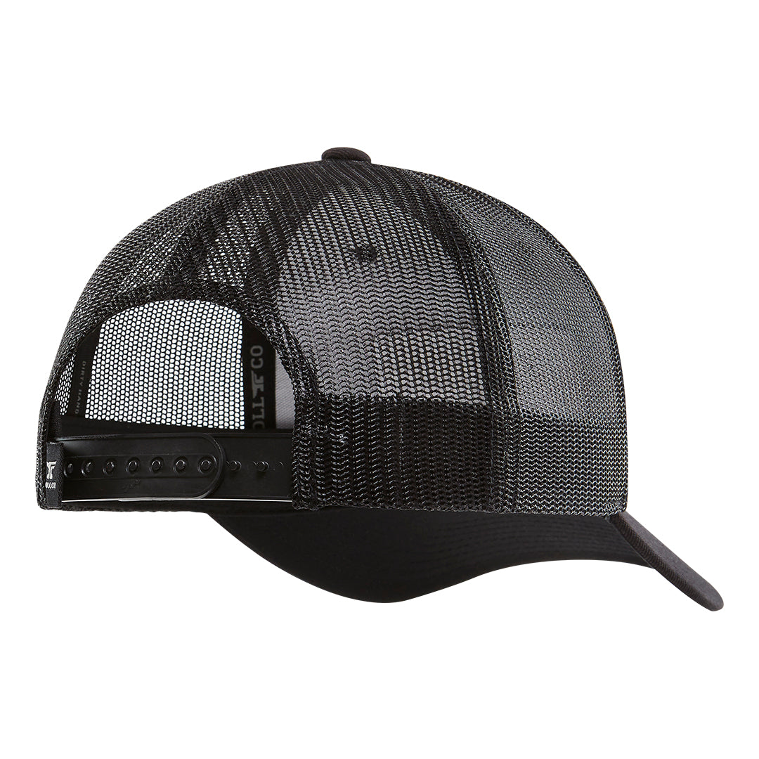 Anvil Flagship Curved Brim Trucker Hat | Color: Black
