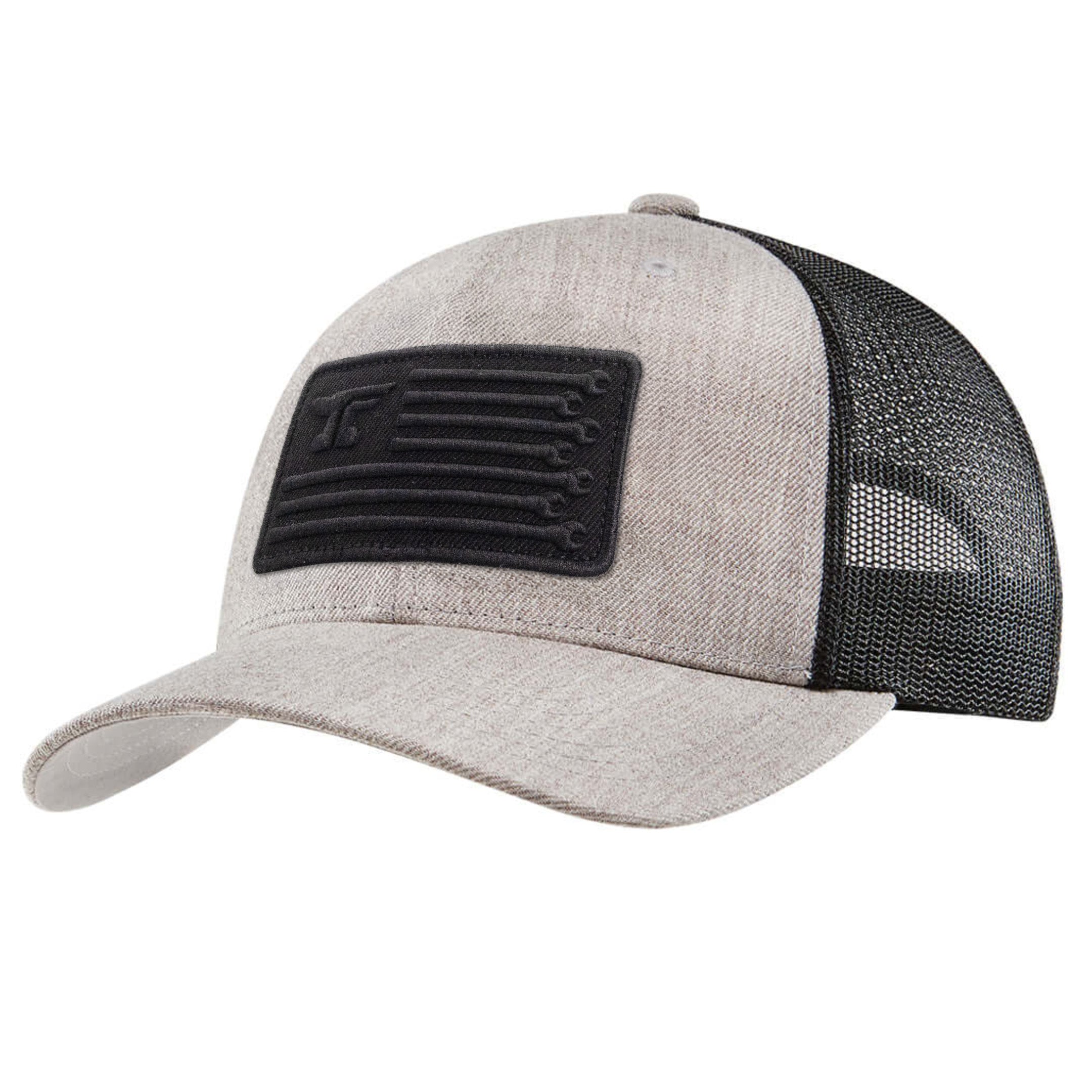 Anvil Flagship Curved Brim Trucker Hat | Color: Gray Heather