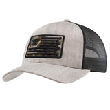 Anvil Flagship Curved Brim Trucker Hat | Color: Gray Heather