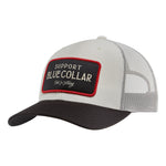 SBC Barricade Curved Brim Trucker Hat | Color: White Black