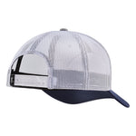 DHCM Patch Curved Brim Trucker | Color: Gray Heather Navy