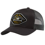 DHCM Wing Spanner Curved Brim Trucker Hat | Color: Black