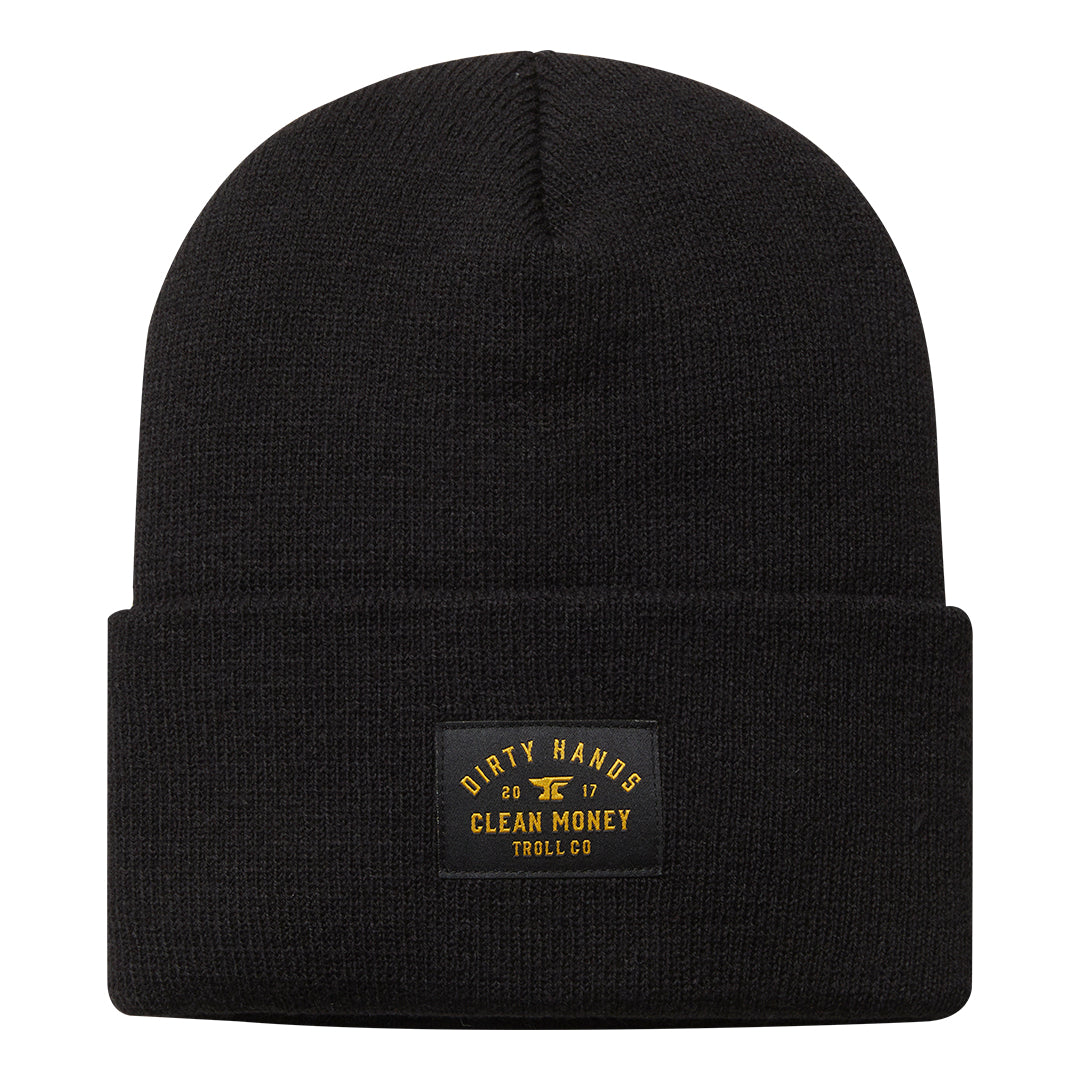 DHCM Woven Label Beanie | Color: Black