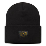 DHCM Woven Label Beanie | Color: Black