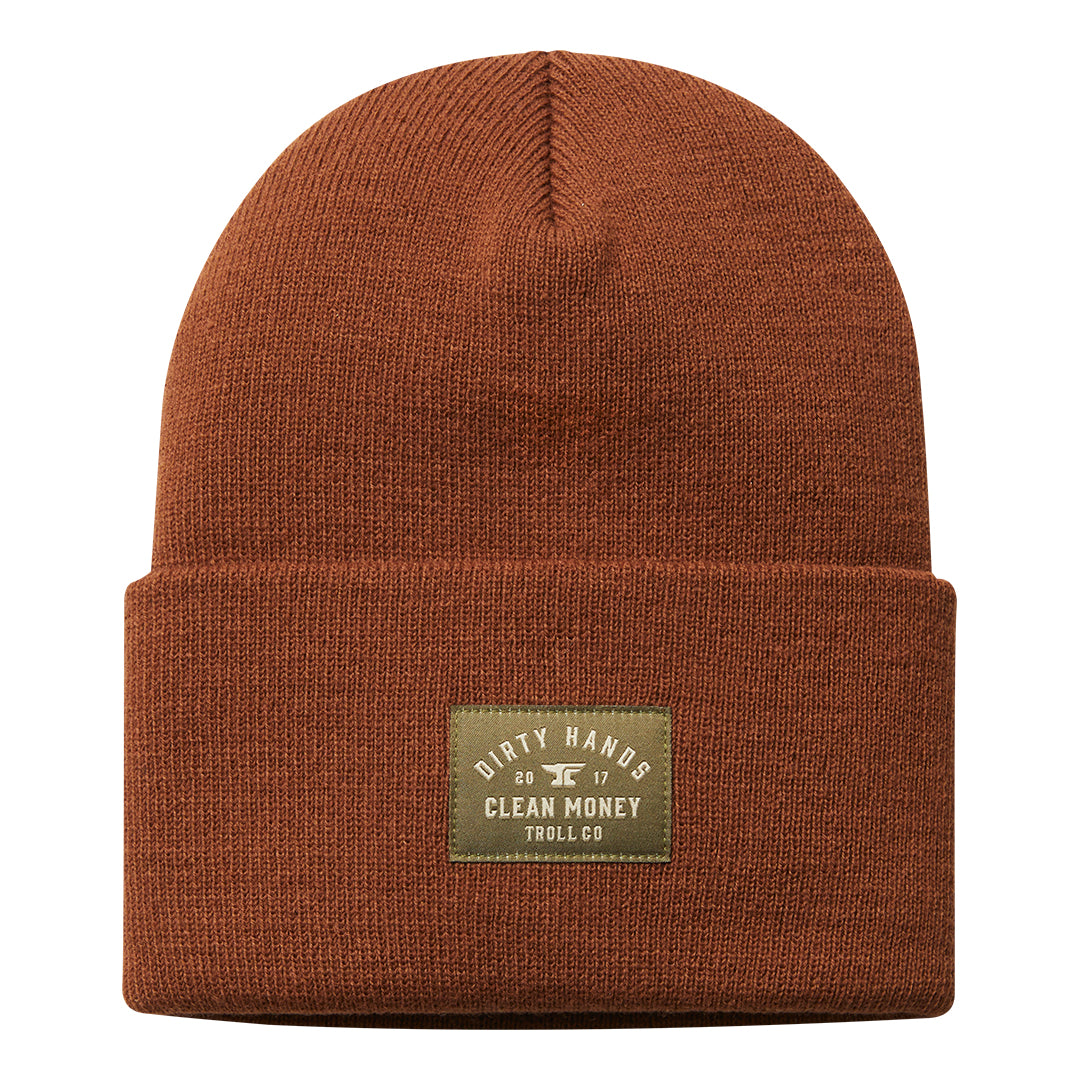 DHCM Woven Label Beanie | Color: Brown