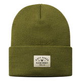DHCM Woven Label Beanie | Color: Military Green