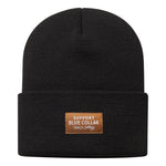 Barricade Woven Label Beanie | Color: Black
