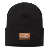 Barricade Woven Label Beanie | Color: Black