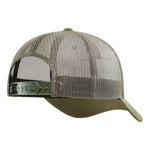 SBC Barricade Curved Brim Trucker Hat - Color: Military Green
