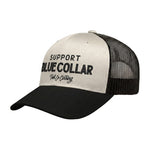 SBC Embro Curved Brim Trucker - Color: White Black