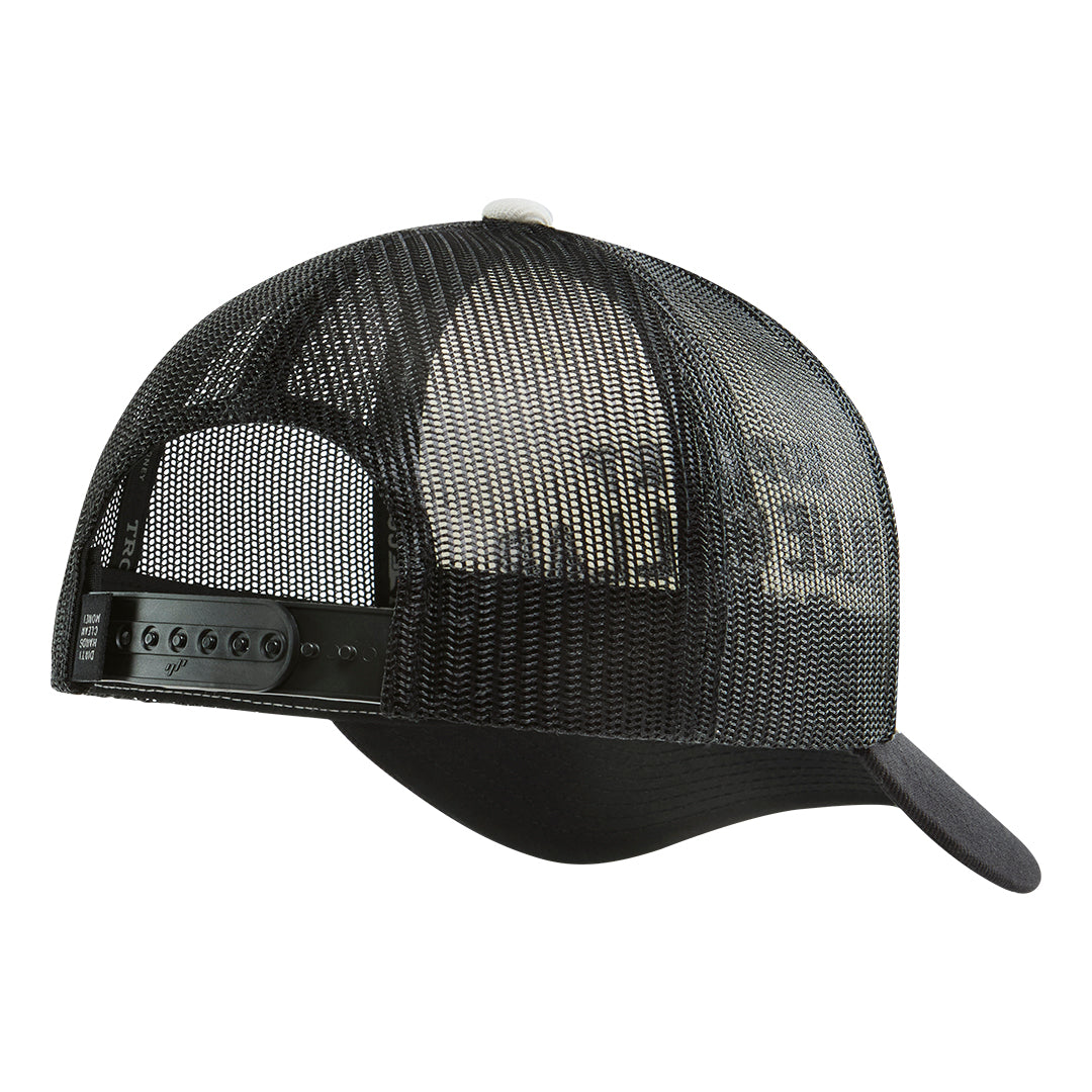 SBC Embro Curved Brim Trucker - Color: White Black