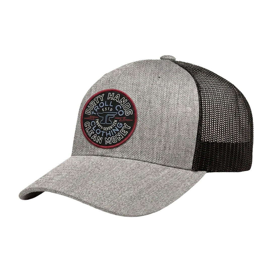 DHCM Shocker Curved Brim Trucker - Color: Gray Heather