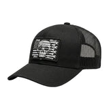DHCM Flagship Skull Curved Brim Trucker - Color: Black