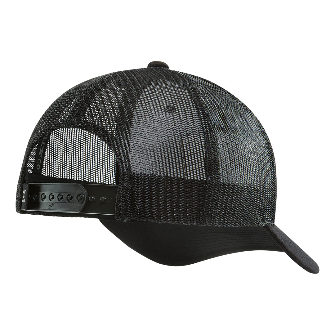 DHCM Flagship Skull Curved Brim Trucker - Color: Black