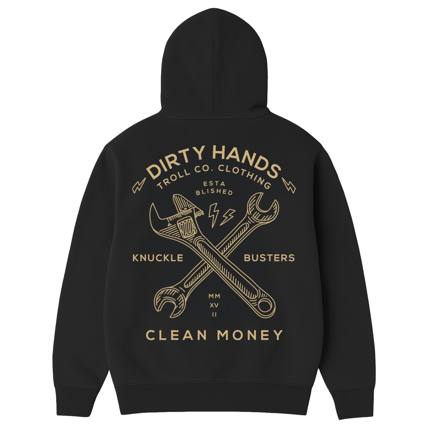 Men's DHCM Twisting Wrenches Hoodie - Color: Tar
