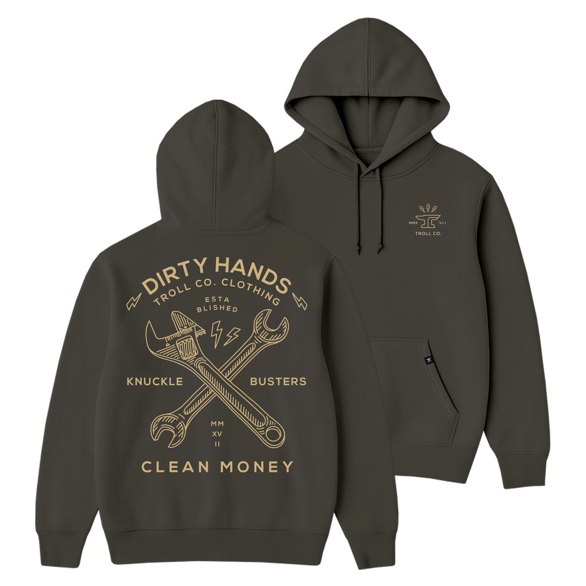 その他 TROLL MONSTER HOODIE Men's DHCM Twisting Wrenches Hoodie - Tar | Troll Co.