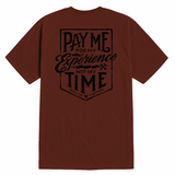 Men's Pay Me T-Shirt - Color: Red Clay