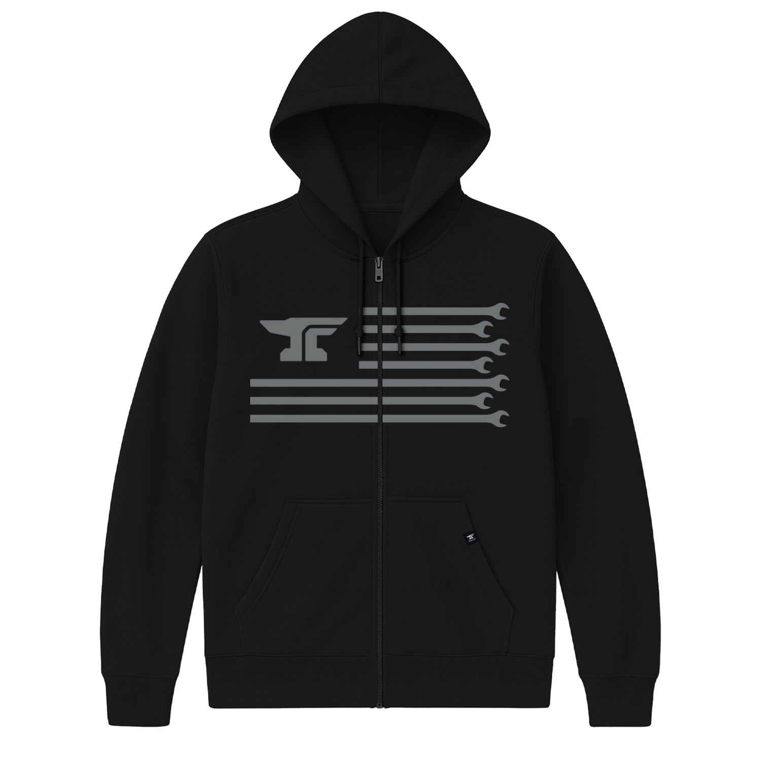 Men's Anvil Flagship Zip Hoodie - Color: Black