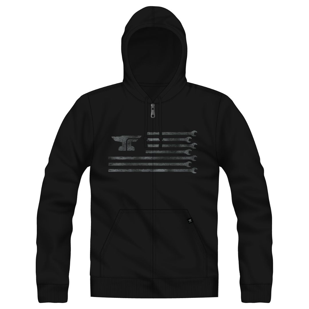 Men's Anvil Flagship Zip Hoodie - Color: Black