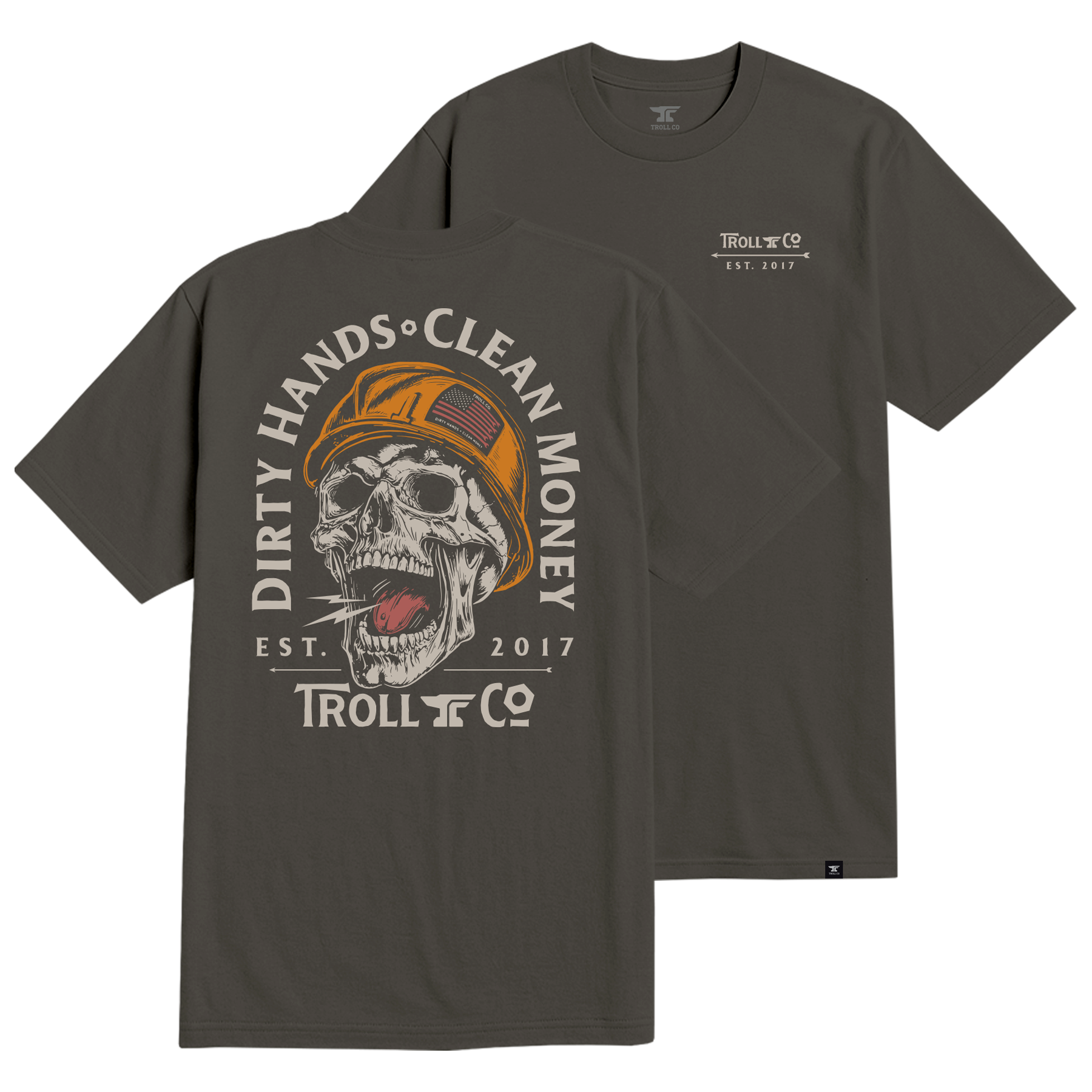 Men's DHCM Hardhat T-Shirt | Color: Tar