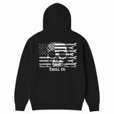 Men's Flagship Skull Hoodie - Color: Black