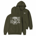 Men's Flagship Skull Hoodie - Color: Military Green